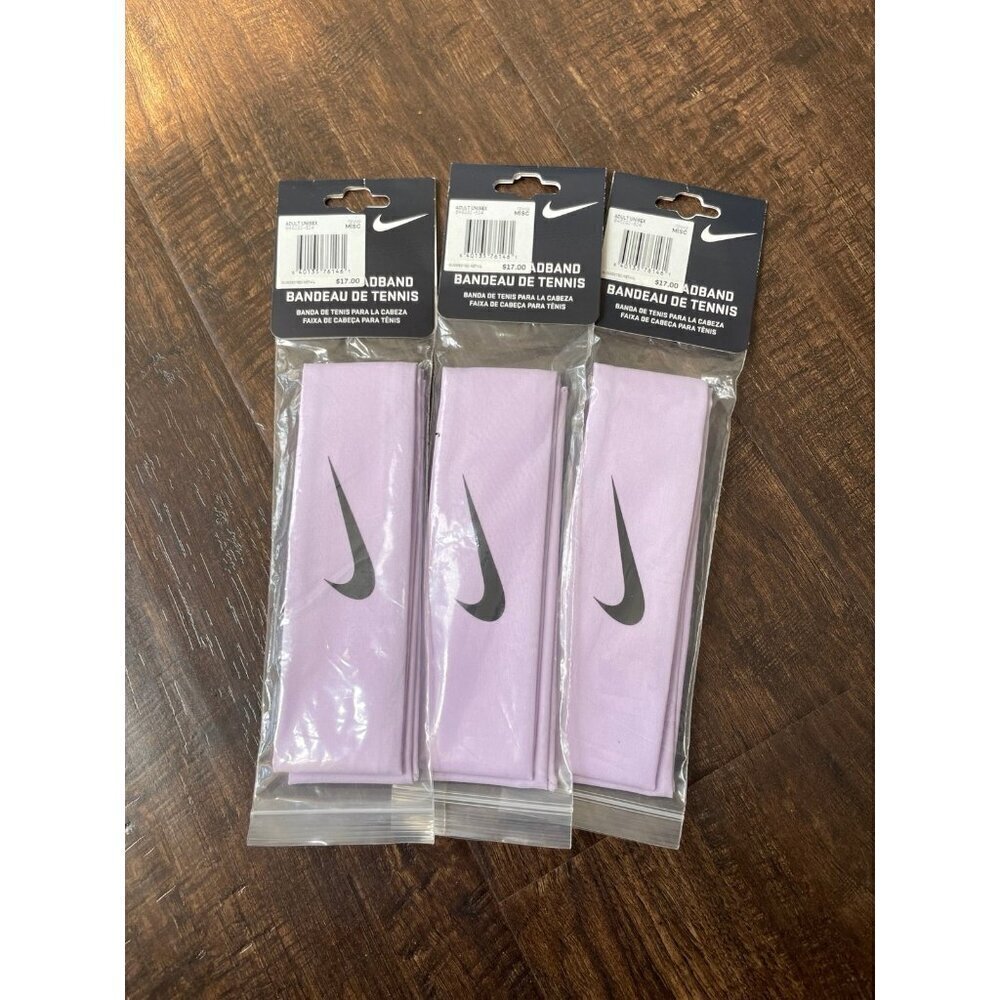 Nike tennis headbands purple one size - 3 pack NWT